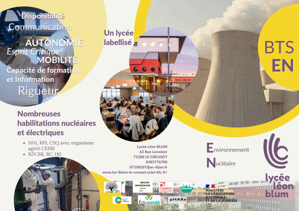 Plaquette BTS Lycée BLUM FACE